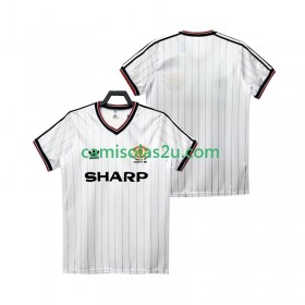 Camisolas de futebol Manchester United 1983 1984 Retro Equipamento Alternativa Manga Curta